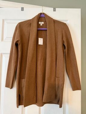 J. Crew Chelsea Sweater Blazer- Camel NWT XS